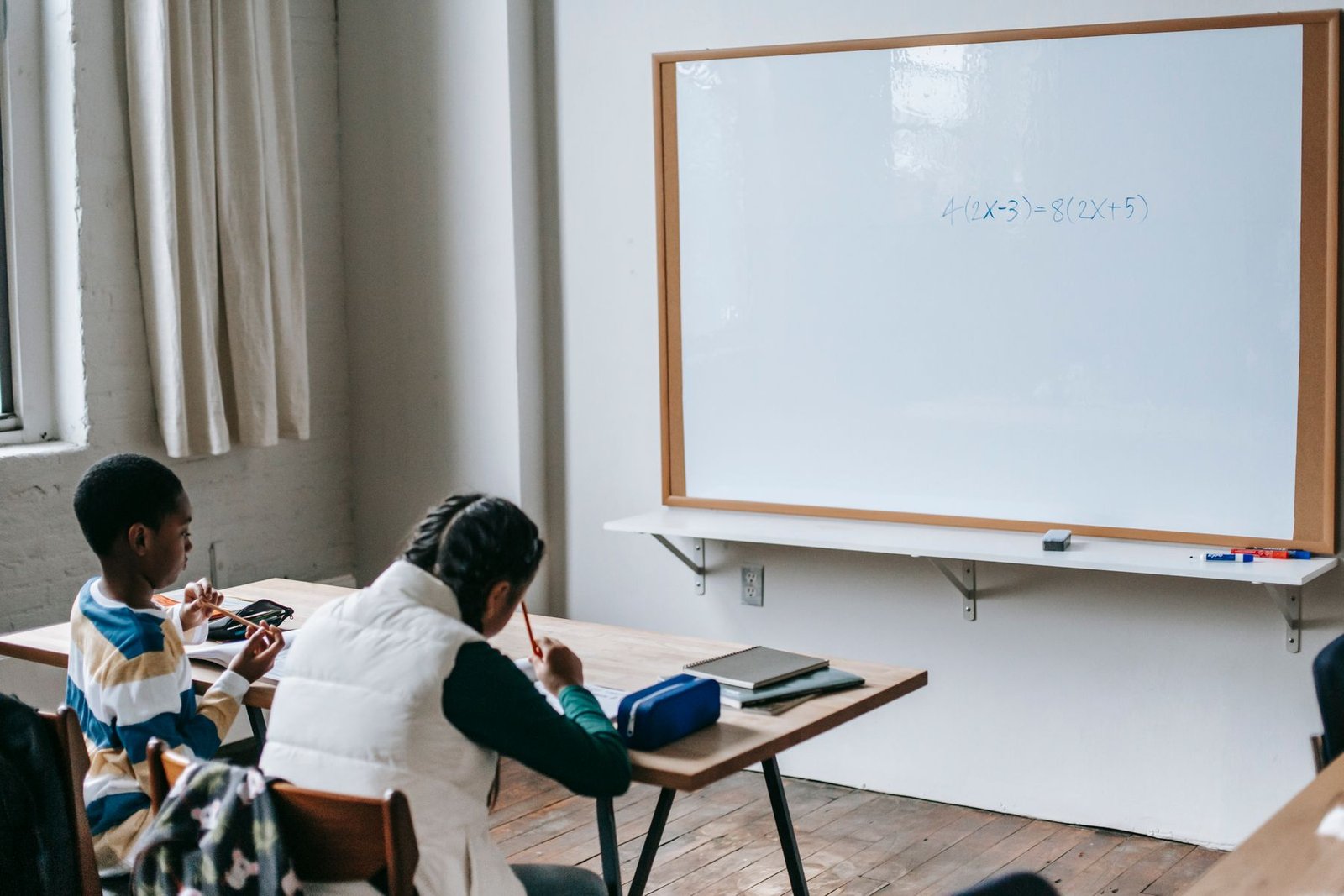 Students learning together in a classroom
